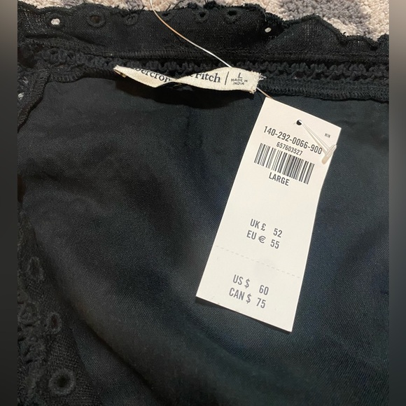 Abercrombie Linen Blend Tie-Back Square Neck Top - Picture 4 of 4